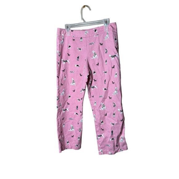 Vintage Jayne Copeland Dog Print Wide Leg Cropped Pants Size 16 - Picture 7 of 9